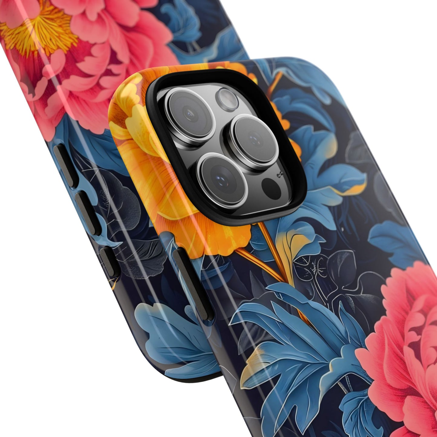 Floral Phone Case, Tough Cases, Stylish Mobile Cover, Gifts for Her, Phone Accessories, Unique Flower Design