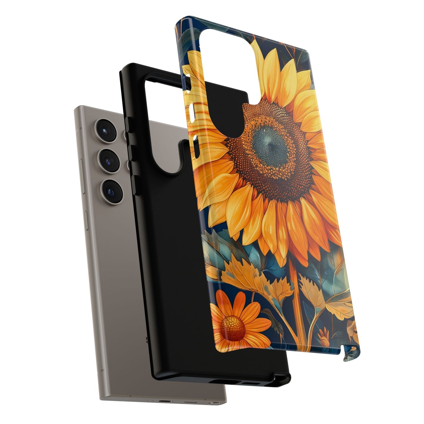 Sunflower Phone Case - Floral Design for Nature Lovers, Cute Spring Accessory, Gift for Her, Eco-Friendly Cover