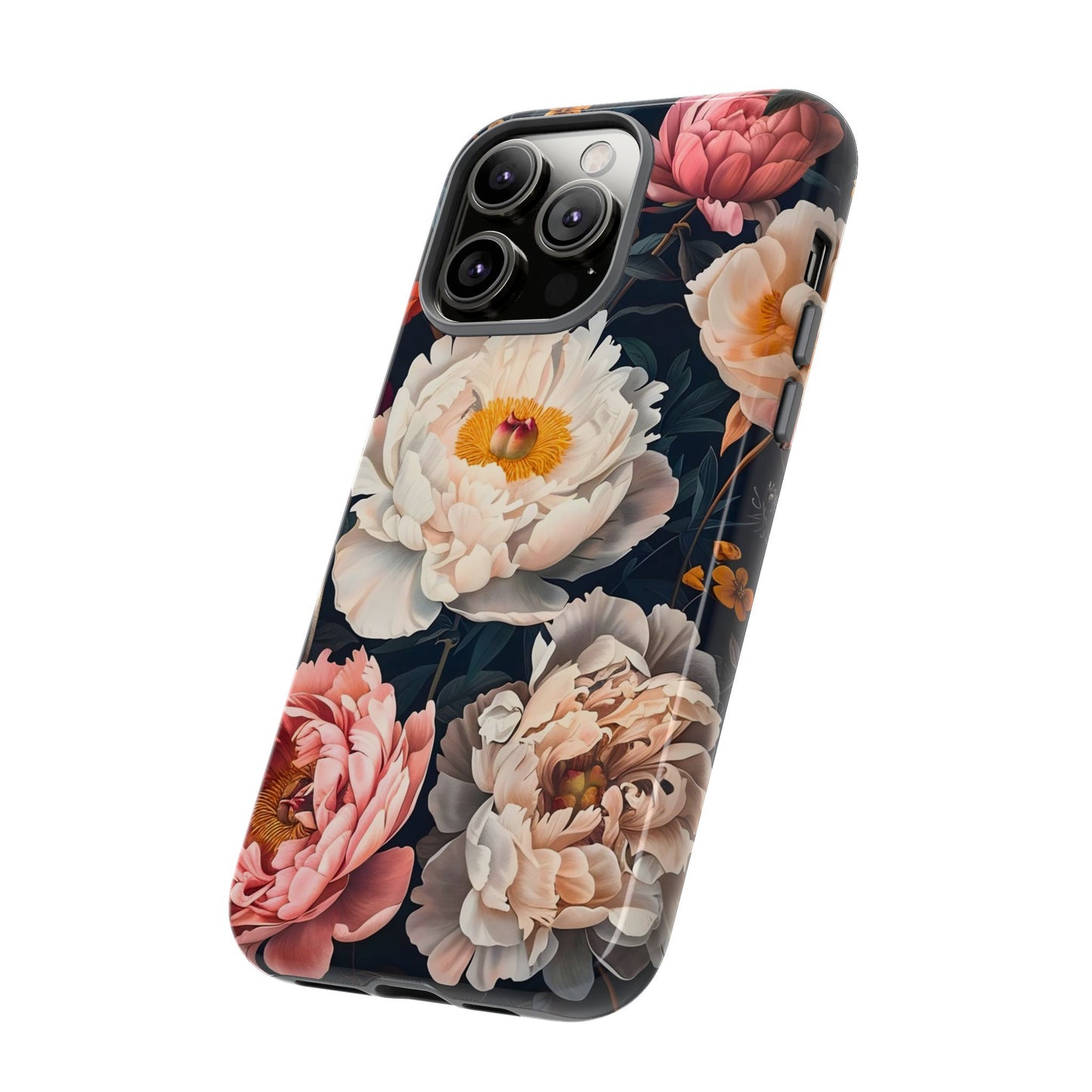 Floral Phone Case, Tough Phone Cover, Flower Design, Unique Gift for Her, Trendy Accessory, Spring Decor
