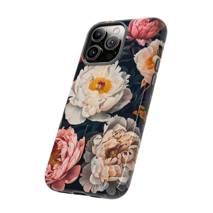 Floral Phone Case, Tough Phone Cover, Flower Design, Unique Gift for Her, Trendy Accessory, Spring Decor