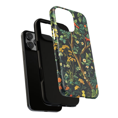 Floral iPhone Case, Nature Inspired Tough Case, Botanical Phone Cover, Eco-Friendly Gift, Unique Floral Design
