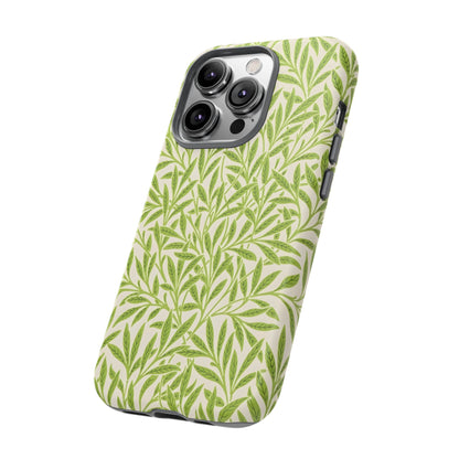 Green Leaf iPhone Case, Tough Cases, Botanical Phone Protection, Eco-Friendly Cover, Nature Lover Gift, Trendy Cell Phone Accessory