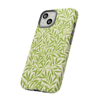Green Leaf iPhone Case, Tough Cases, Botanical Phone Protection, Eco-Friendly Cover, Nature Lover Gift, Trendy Cell Phone Accessory