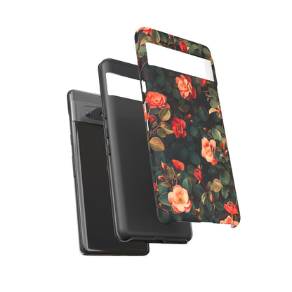 Floral Phone Case - Elegant Floral Design, Tough Protective Case, Perfect Gift for Her, Trendy Phone Accessories, Mother’s Day, Birthday