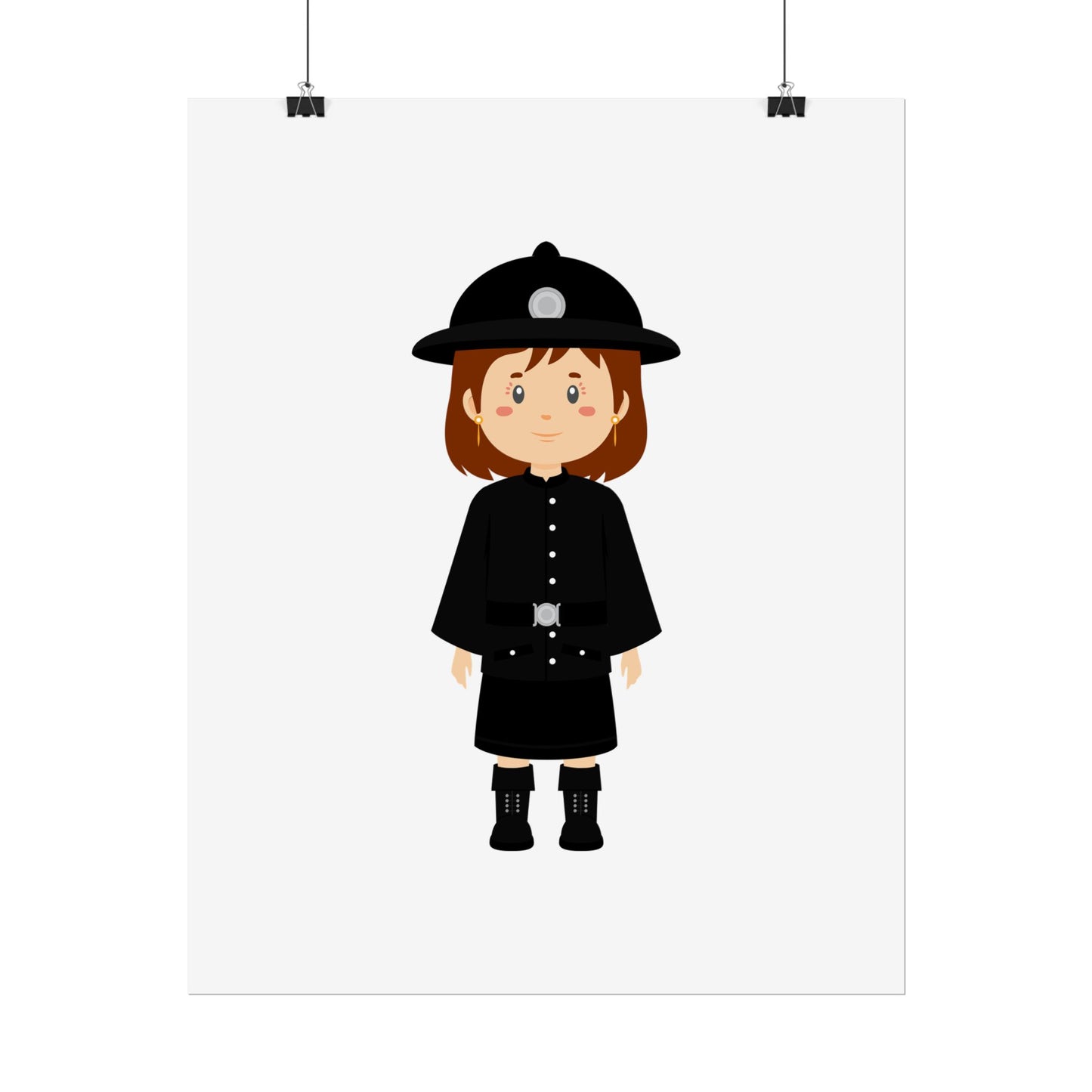 Charming Firefighter Rolled Posters for Kids' Rooms, Playful Wall Art, Fire Safety Decor, Kids' Gifts, Educational Prints