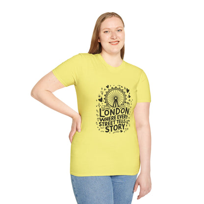 Unisex Softstyle T-Shirt - London's Story Telling Streets