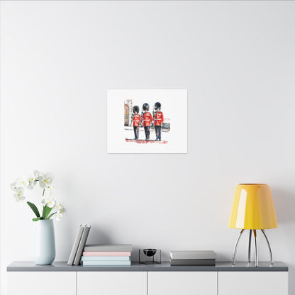 Royal Guards Canvas Print, British Wall Art, Home Decor, Unique Gift, London Culture