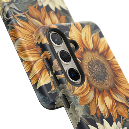 Floral Phone Case for Tough Cases, Sunflower Design, Nature Lover Gift, Birthday Present, Eco-Friendly Accessories, Summer Vibes