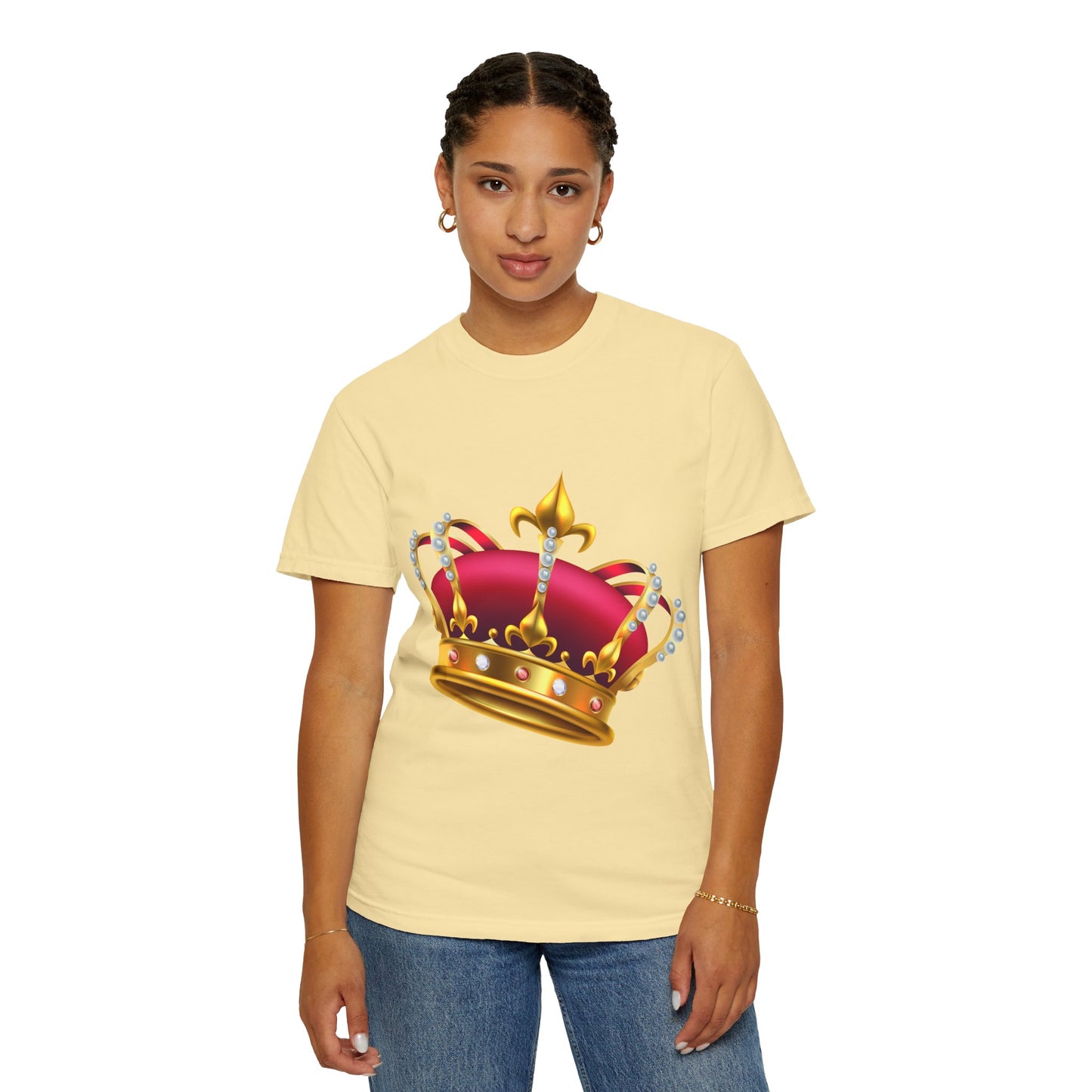 Unisex Garment-Dyed T-shirt - British Royal Crown