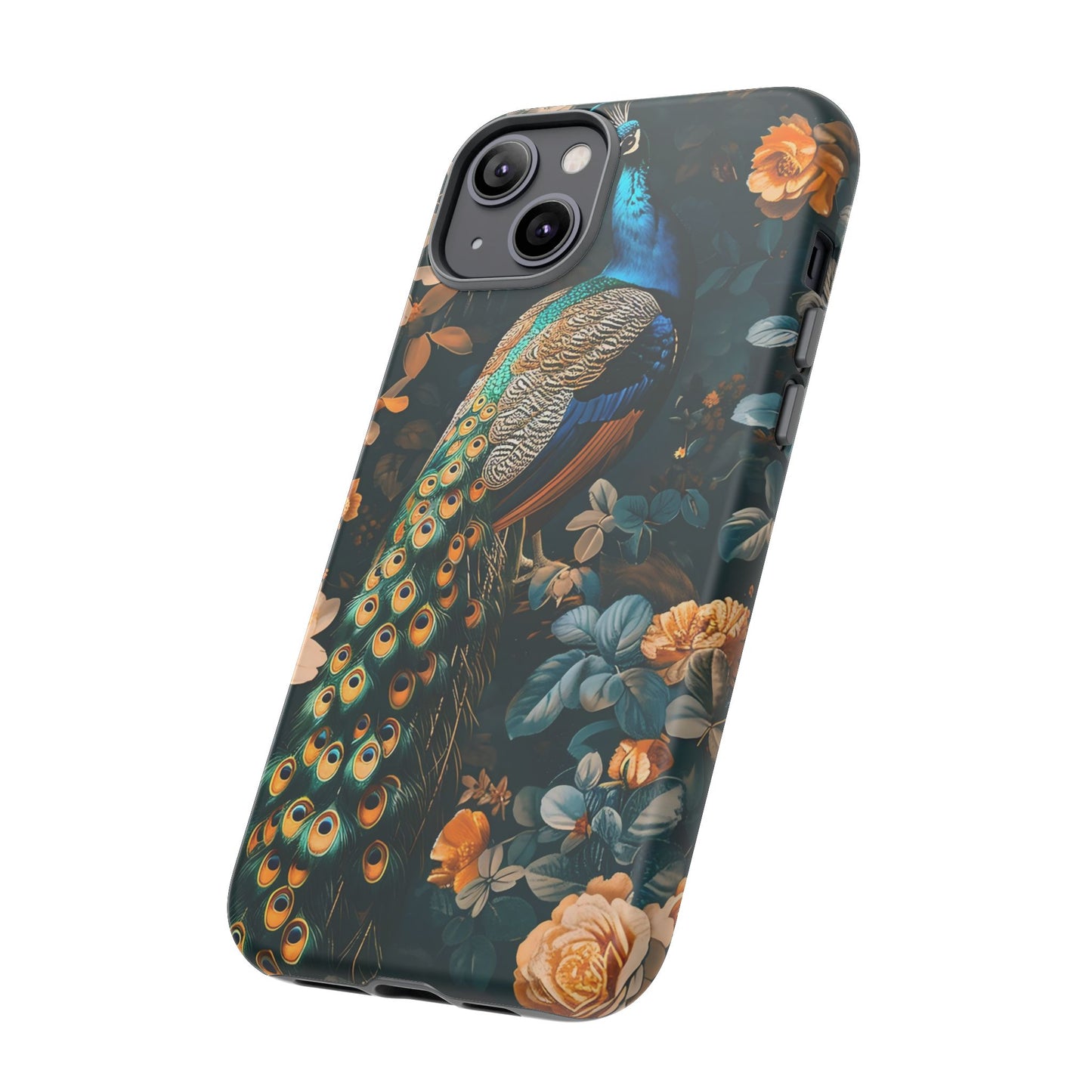 Peacock Phone Case - Elegant Floral Design, Tough Case for Protection, Unique Gift for Nature Lovers, Stylish Accessory, Eco-Friendly