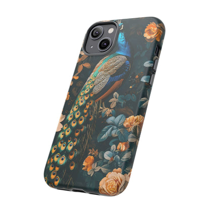 Peacock Phone Case - Elegant Floral Design, Tough Case for Protection, Unique Gift for Nature Lovers, Stylish Accessory, Eco-Friendly
