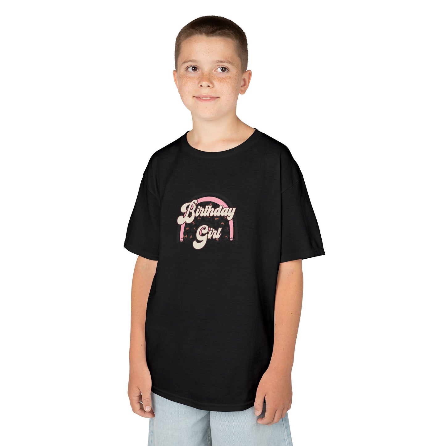 Kids Heavy Cotton™ Tee - Birthday Girl - Perfect for Celebrations!