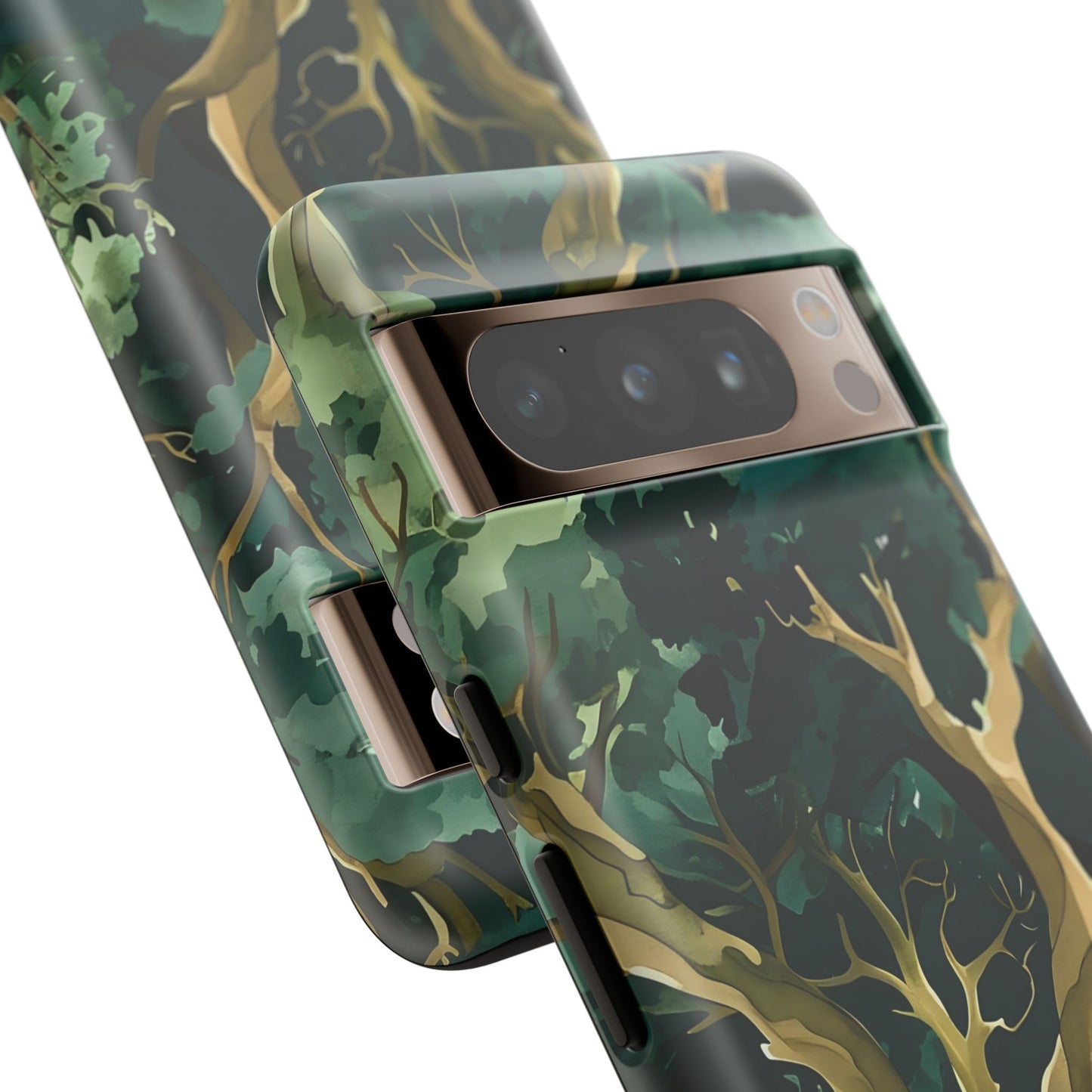 Forest Green Phone Case, Nature-Inspired Tough Cases, Eco-Friendly Gift, Outdoor Lover Accessory, Unique Phone Cover
