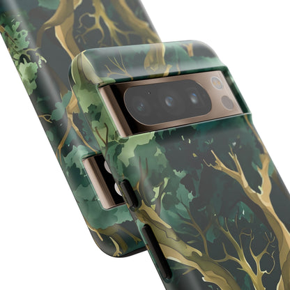 Forest Green Phone Case, Nature-Inspired Tough Cases, Eco-Friendly Gift, Outdoor Lover Accessory, Unique Phone Cover