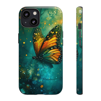Colorful Butterfly Phone Case, Tough Cases for iPhone and Samsung, Cute Tech Accessories, Nature Lovers Gift, Vibrant Floral Design