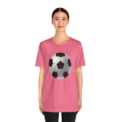 Unisex Jersey Short Sleeve Tee - Dynamic Football Design - Sports Passion and Energy