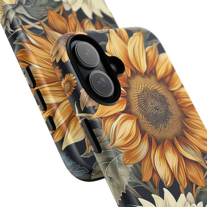 Floral Phone Case for Tough Cases, Sunflower Design, Nature Lover Gift, Birthday Present, Eco-Friendly Accessories, Summer Vibes