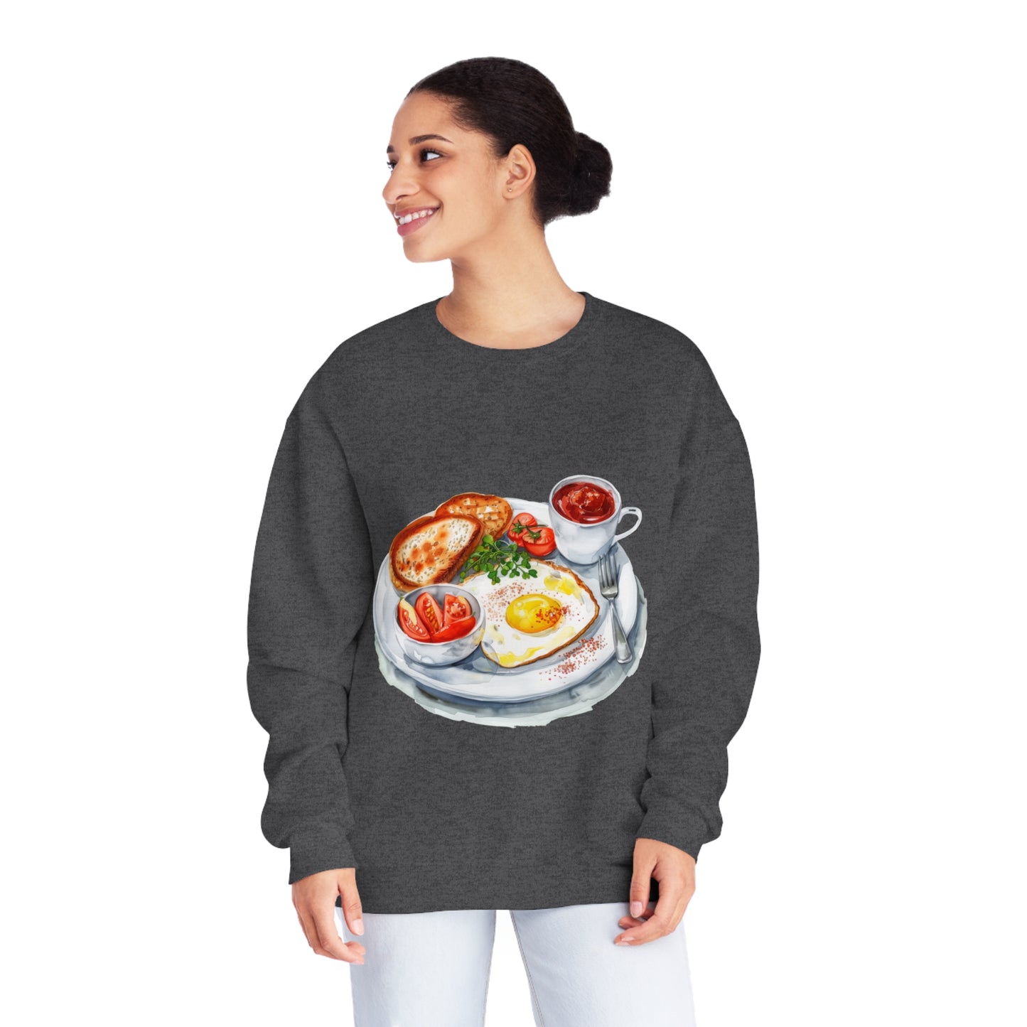 Unisex NuBlend® Crewneck Sweatshirt - British Cuisine with a Regal Twist