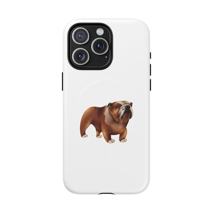 Custom Bulldog Tough Magnetic Case for iPhone, Pet Lover Gift, Durable Phone Protection, Unique Bulldog Design, Dog Owner Accessories