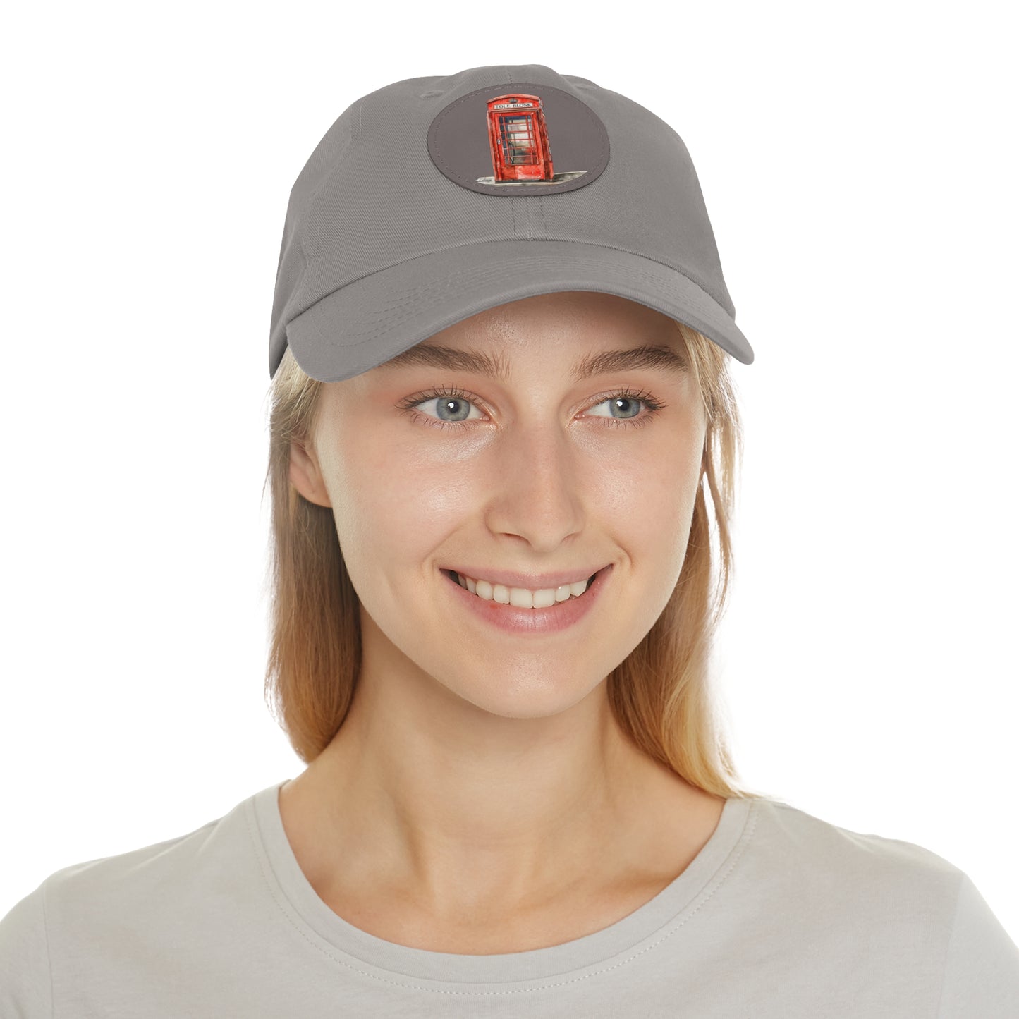 Vintage Style Dad Hat with Leather Patch, Casual Cap, Gift for Dad, Everyday Wear, Adjustable Hat, Unique Accessories
