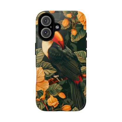 Tropical Toucan Phone Case, Exotic Bird Cover, Nature Lover Gift, Eco-Friendly Design, Customizable Tech Accessory