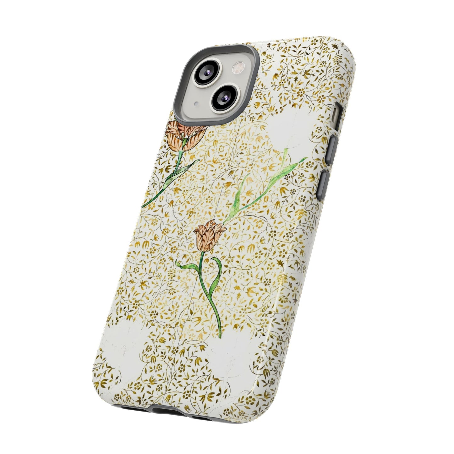 Elegant Floral Phone Case, Tough Cases for iPhone, Stylish Smartphone Cover, Protection with Floral Art, Unique Gift for Her