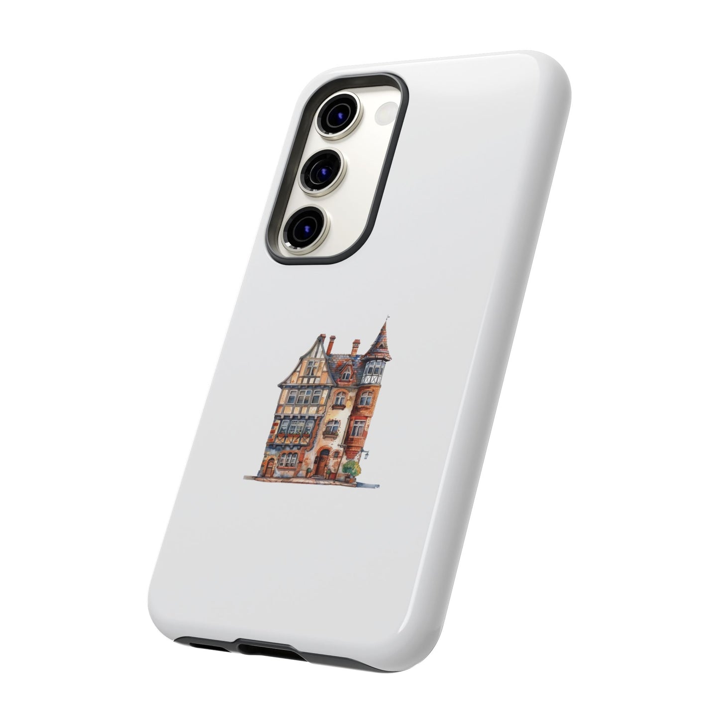 Artistic Phone Case with Vintage House Design