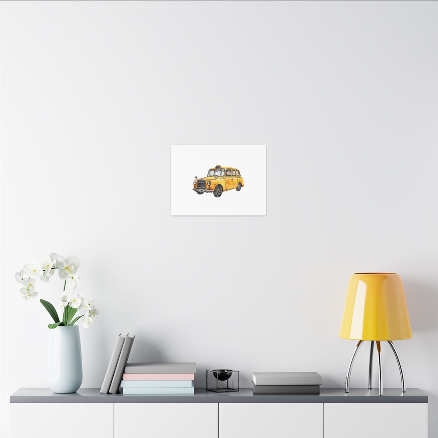 Vintage Taxi Matte Canvas, Stretched, 0.75" (Multi-Size)