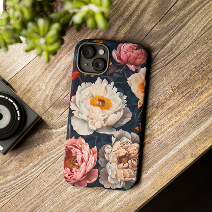 Floral Phone Case, Tough Phone Cover, Flower Design, Unique Gift for Her, Trendy Accessory, Spring Decor