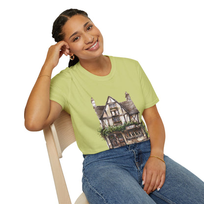 Unisex Softstyle T-Shirt - Heritage in Stone - Traditional British Village Homes