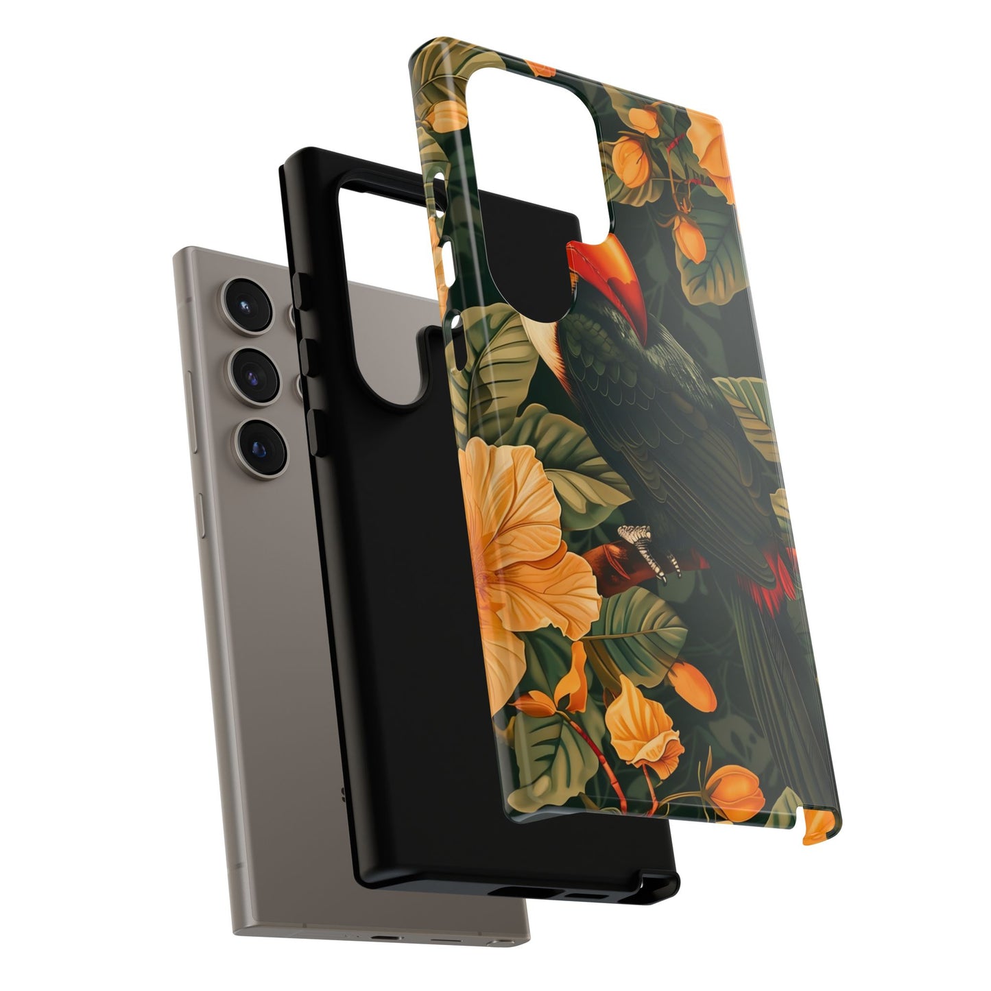Tropical Toucan Phone Case, Exotic Bird Cover, Nature Lover Gift, Eco-Friendly Design, Customizable Tech Accessory