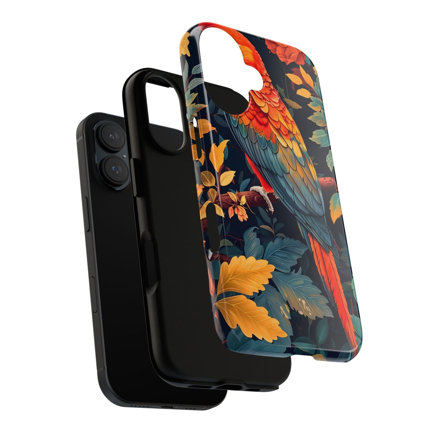 Vibrant Parrot Phone Case - Tough, Stylish, Nature-Inspired, Tropical, Wildlife, Perfect Gift, Summer Vibes