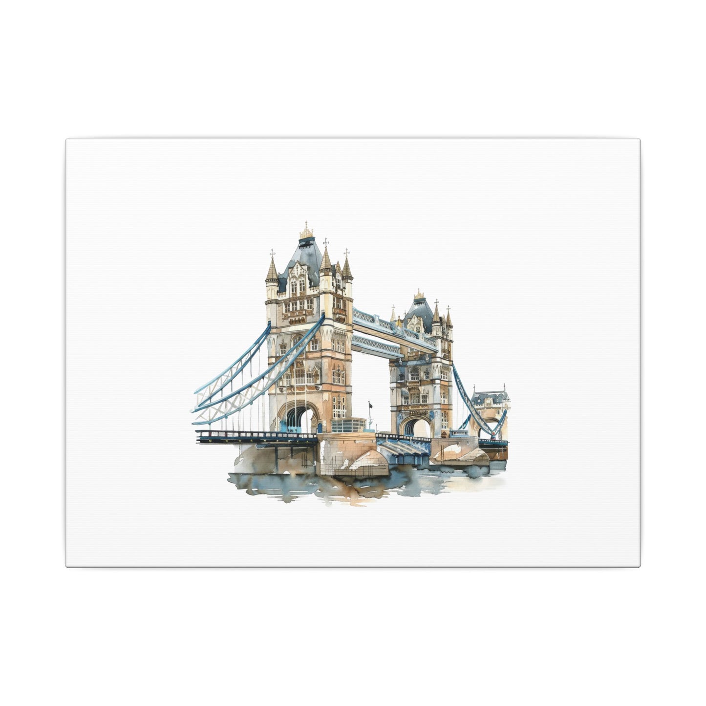 London Bridge Matte Canvas Wall Art, Elegant Home Decor, Unique Gift for Art Lovers, Travel Enthusiast Wall Decor, Modern Aesthetic