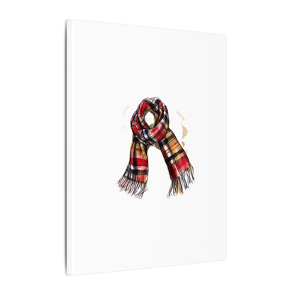 Autumn Scarf Canvas Art Print | Cozy Home Décor, Gift for Fall Lovers, Seasonal Wall Art, Unique Interior Design