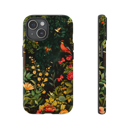 Floral Tough Phone Case, Nature-Inspired Design, Ideal for Garden Lovers, Gift for Birthdays, Christmas, Eco-Friendly Accessory