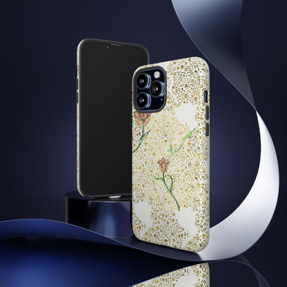 Elegant Floral Phone Case, Tough Cases for iPhone, Stylish Smartphone Cover, Protection with Floral Art, Unique Gift for Her