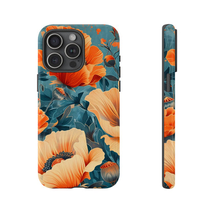Floral Phone Case, Tough Cases for Protection and Style, Spring Aesthetic, Gift for Her, Phone Accessory for Nature Lovers