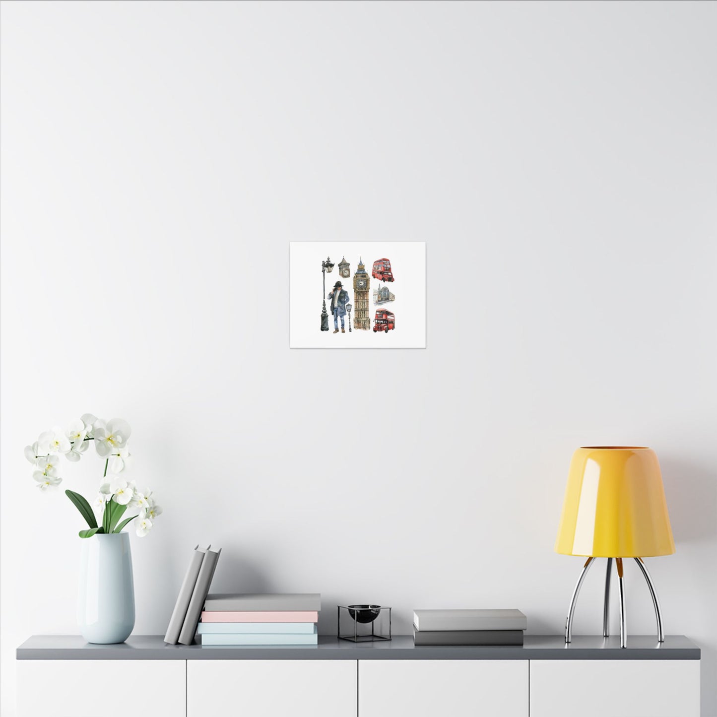 Canvas Art Print, London Skyline, Home Decor, Wall Art, Gift Idea, Travel Memories, Modern Wall Art
