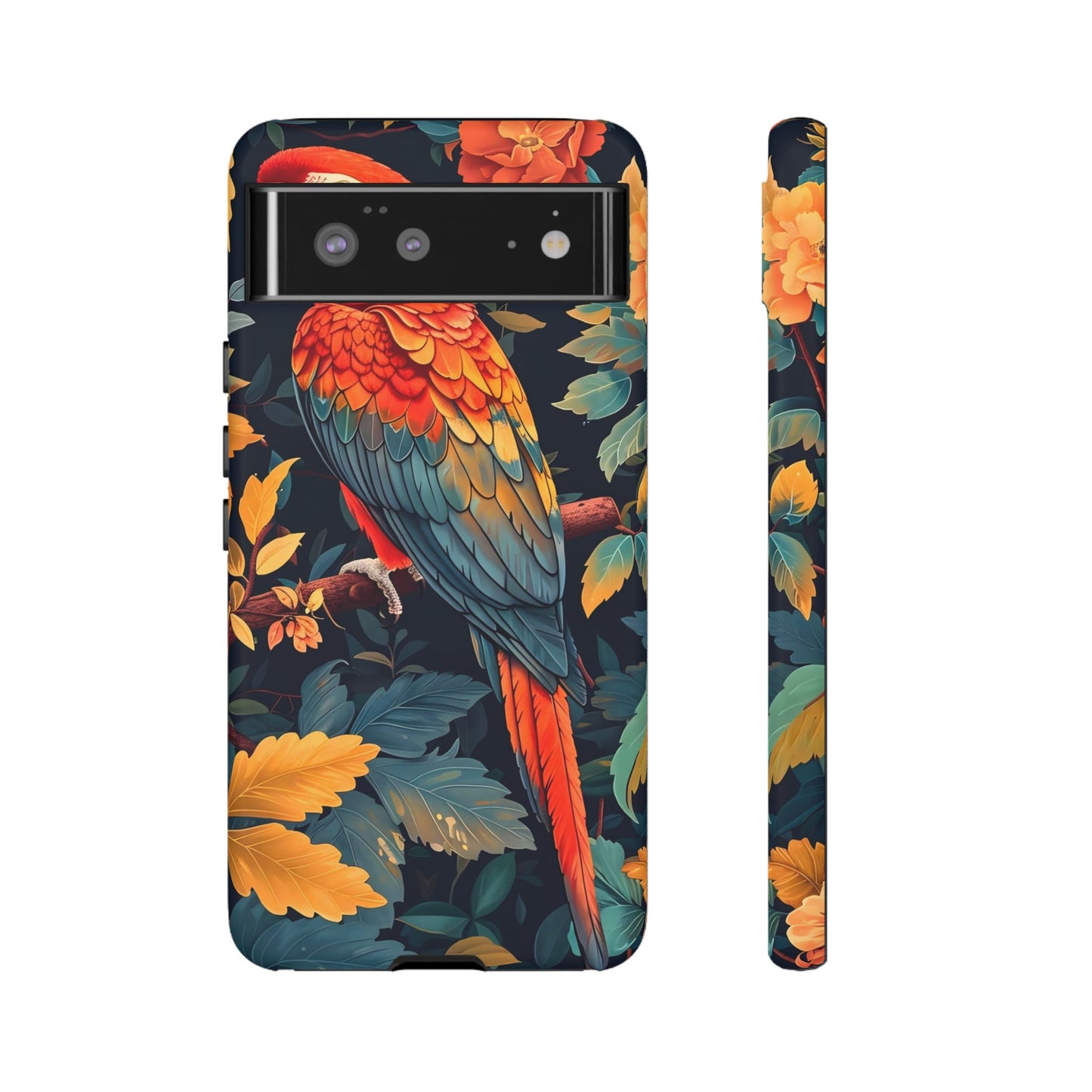 Vibrant Parrot Phone Case - Tough, Stylish, Nature-Inspired, Tropical, Wildlife, Perfect Gift, Summer Vibes