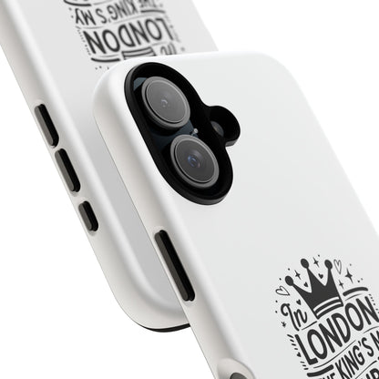 London-Themed Tough Phone Case - Chic & Stylish Protection
