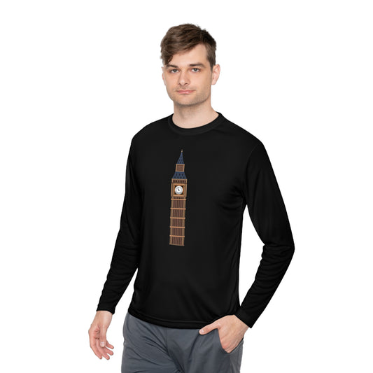Unisex Lightweight Long Sleeve Tee - Iconic Big Ben Clock Tower