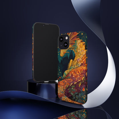 Dragon Art Phone Case, Tough Phone Cover, Fantasy Gift, Unique Mobile Accessory, Dragon Lover Gift, Stylish Protection