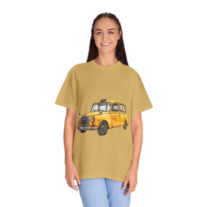 Unisex Garment-Dyed T-shirt - Vintage British Car