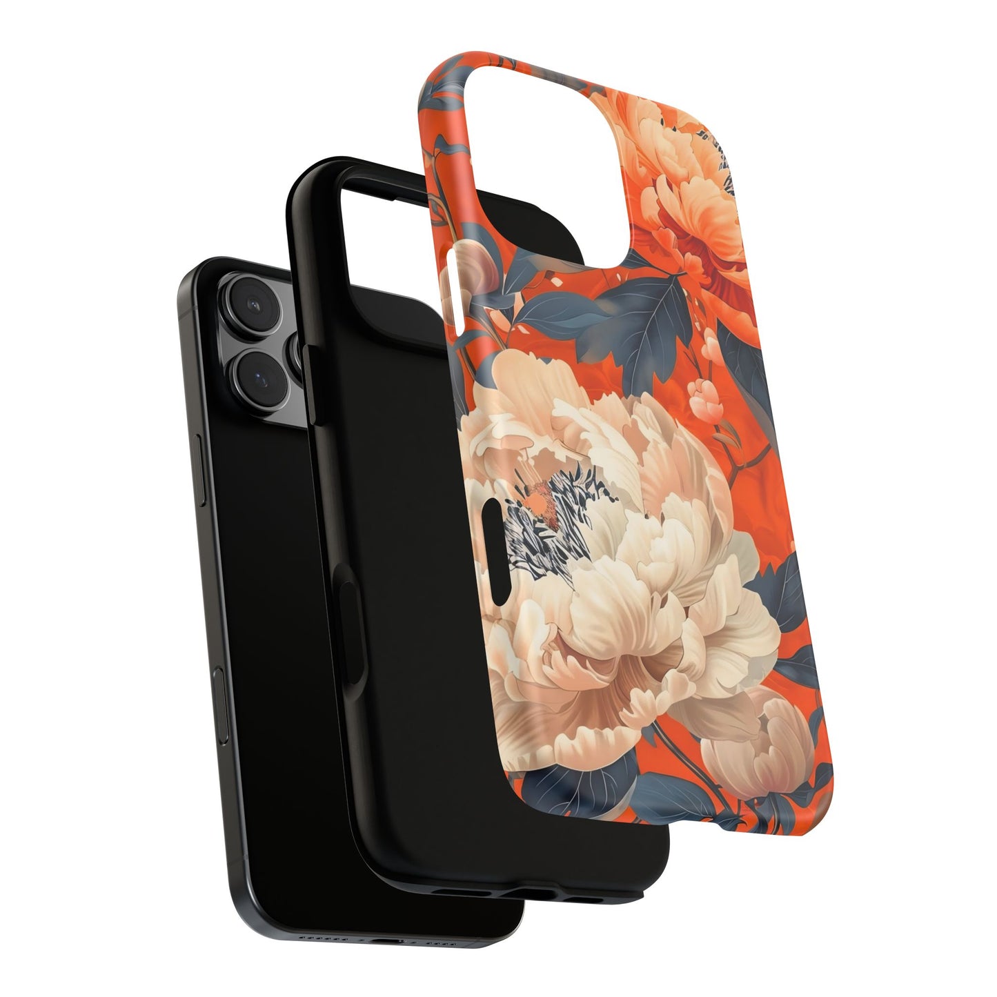 Floral Tough Case, Durable Floral Phone Case, Stylish Protection Case, Gift for Her, Spring Accessories, Mother’s Day Gift