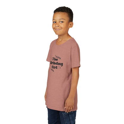 Youth Short Sleeve Tee - The Birthday Girl - Fun Celebration T-Shirt for Kids