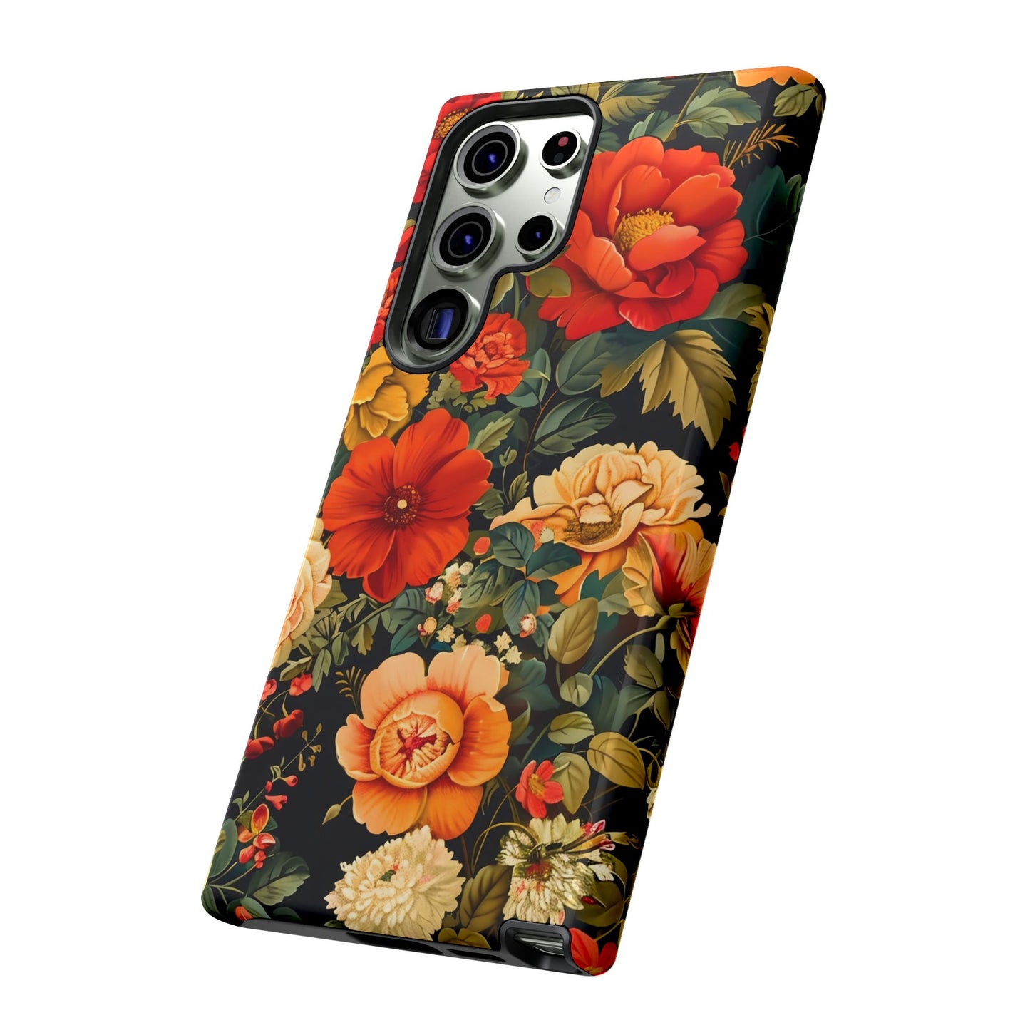 Floral Phone Case, Tough Cases, Decorative Tech Accessories, Gift for Her, Nature Lover Gift, Boho Style Case, Spring Floral Cover