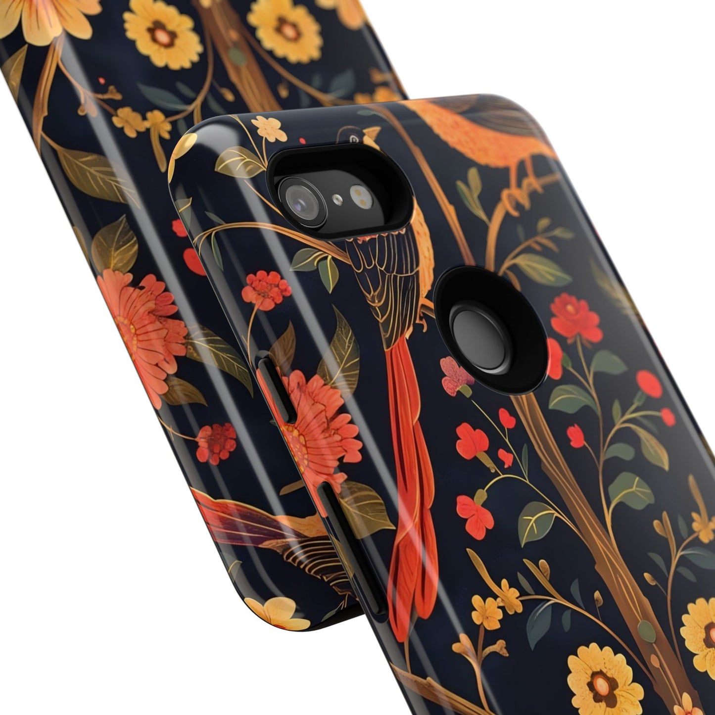 Floral Phone Case, Tough Cases, Flower Pattern, Phone Accessory, Gift for Her, Stylish Tech Cover, Nature Lover's Gift