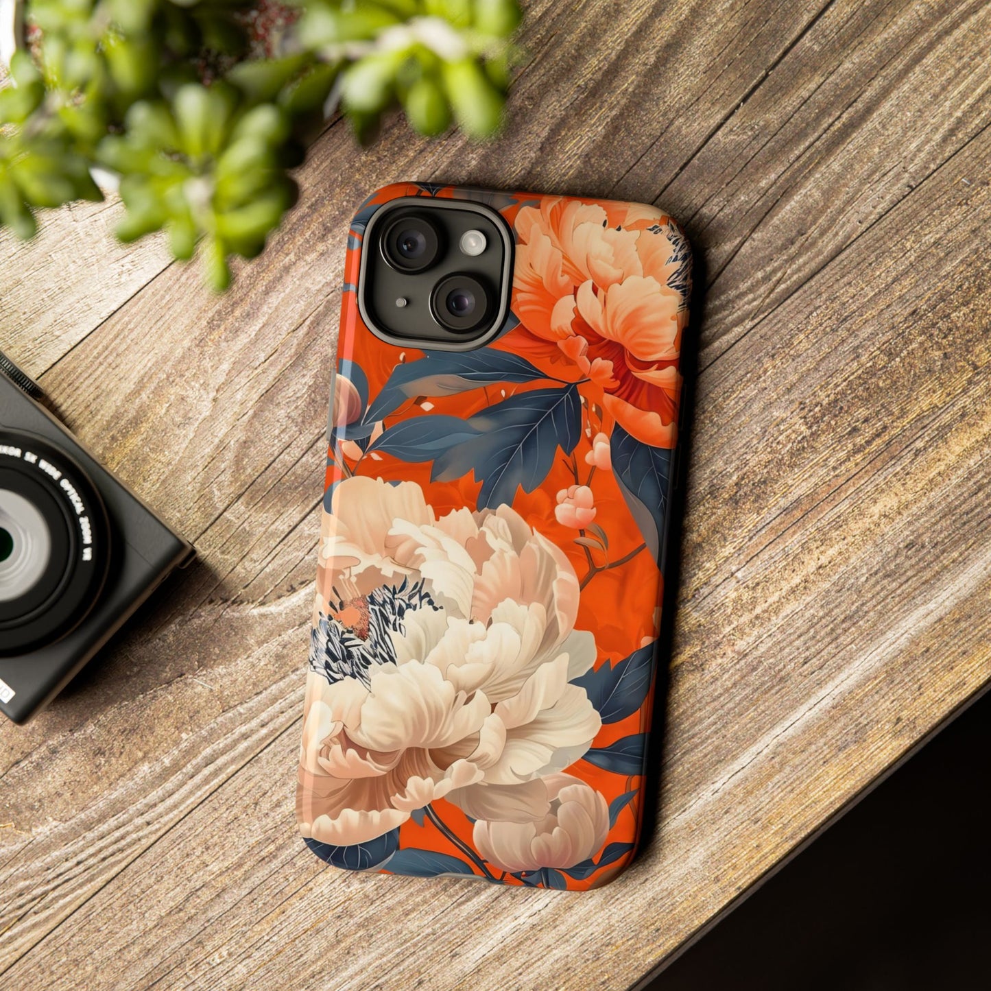 Floral Tough Case, Durable Floral Phone Case, Stylish Protection Case, Gift for Her, Spring Accessories, Mother’s Day Gift