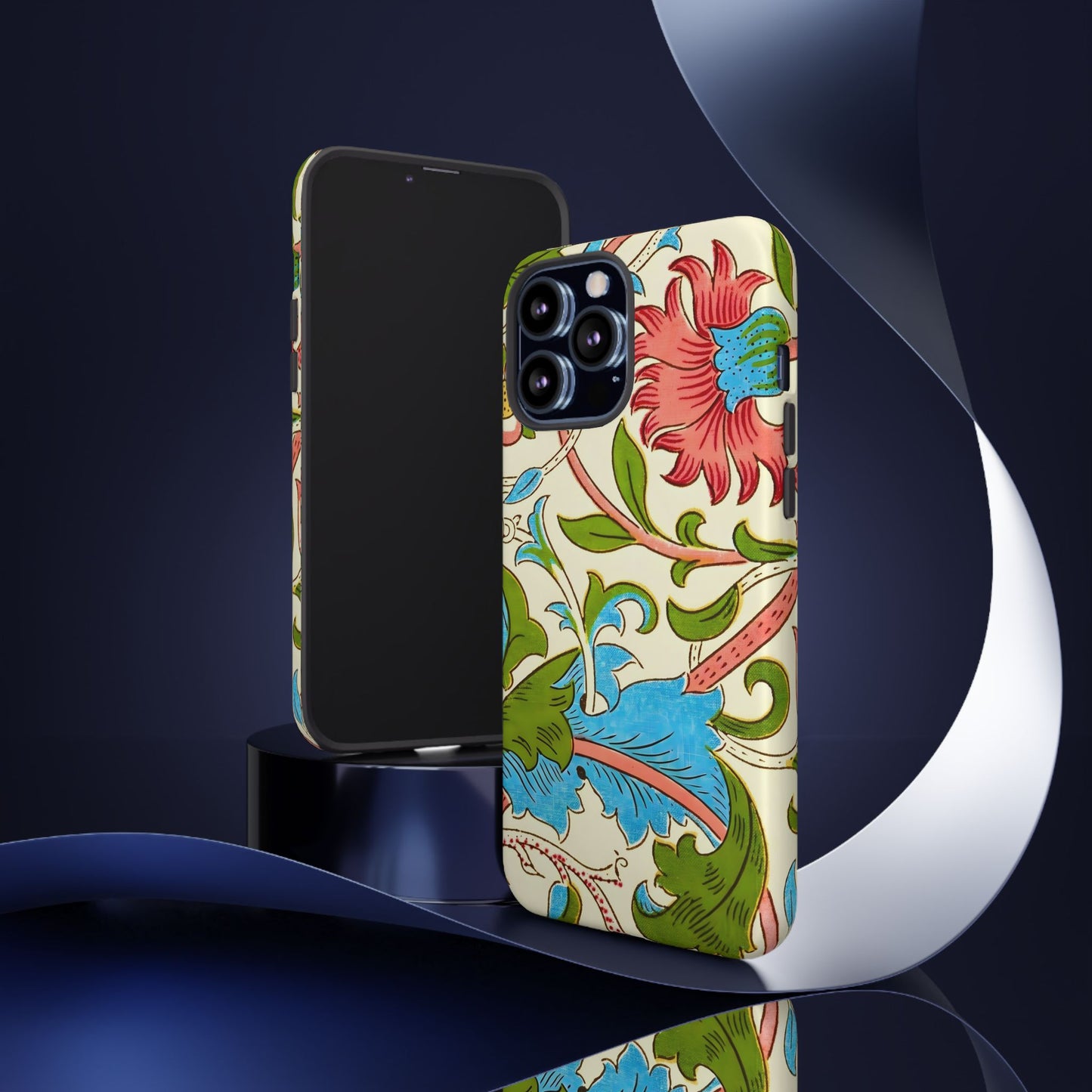 Tough Floral Phone Case - Artistic Smartphone Cover, Floral Print Gift, Protective Case | For Nature Lovers, Stylish Accessory, Phone [...]