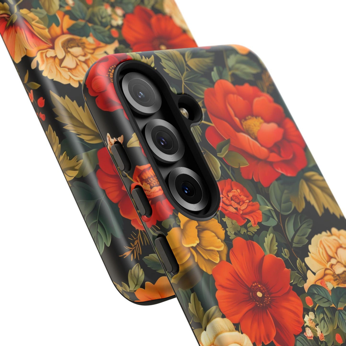 Floral Phone Case, Tough Cases, Decorative Tech Accessories, Gift for Her, Nature Lover Gift, Boho Style Case, Spring Floral Cover